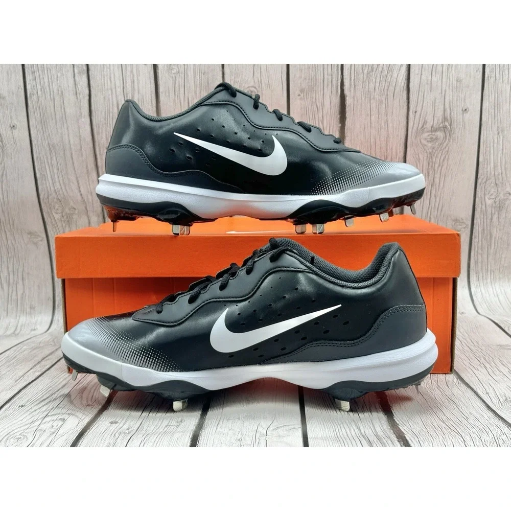 Nike Alpha Huarache Varsity 4 TF Black Dark Smoke Grey Size 14 DJ6516-010